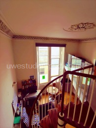 View from stairs