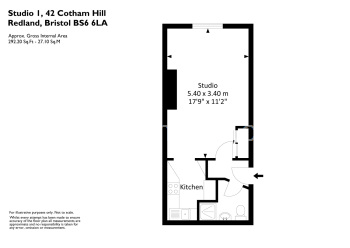 Studio 1 42 Cotham Hill Redland Bristol BS6 6LA-01