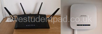 10 Gb FTTP internet with high quality routers and ethernet connected access points